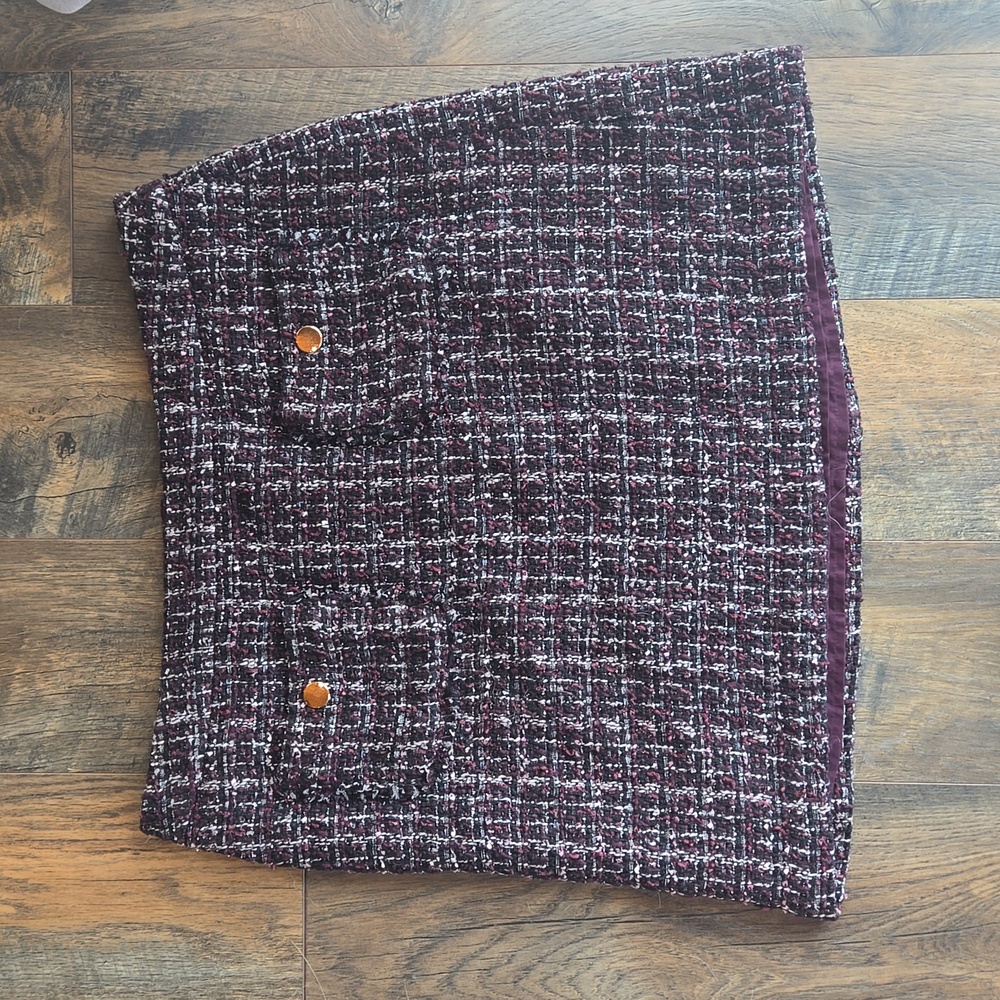 LOFT Tweed Pocket Mini Skirt